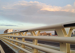 Luzhou, sichuan tuojiang river bridge guardrail